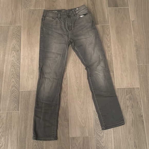 DL 1961 Women’s Grey Brady Slim Jeans Size 12 - Picture 2 of 8